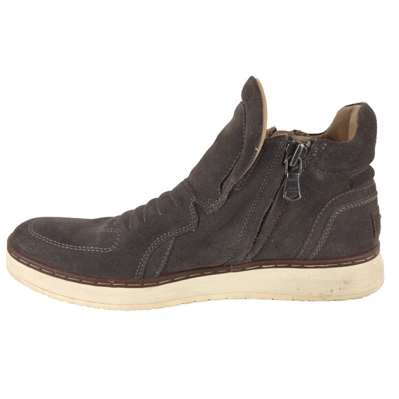 John Varvatos Suede High Top Sneaker Boot Mens US 9.5 Gray $398 main image 7
